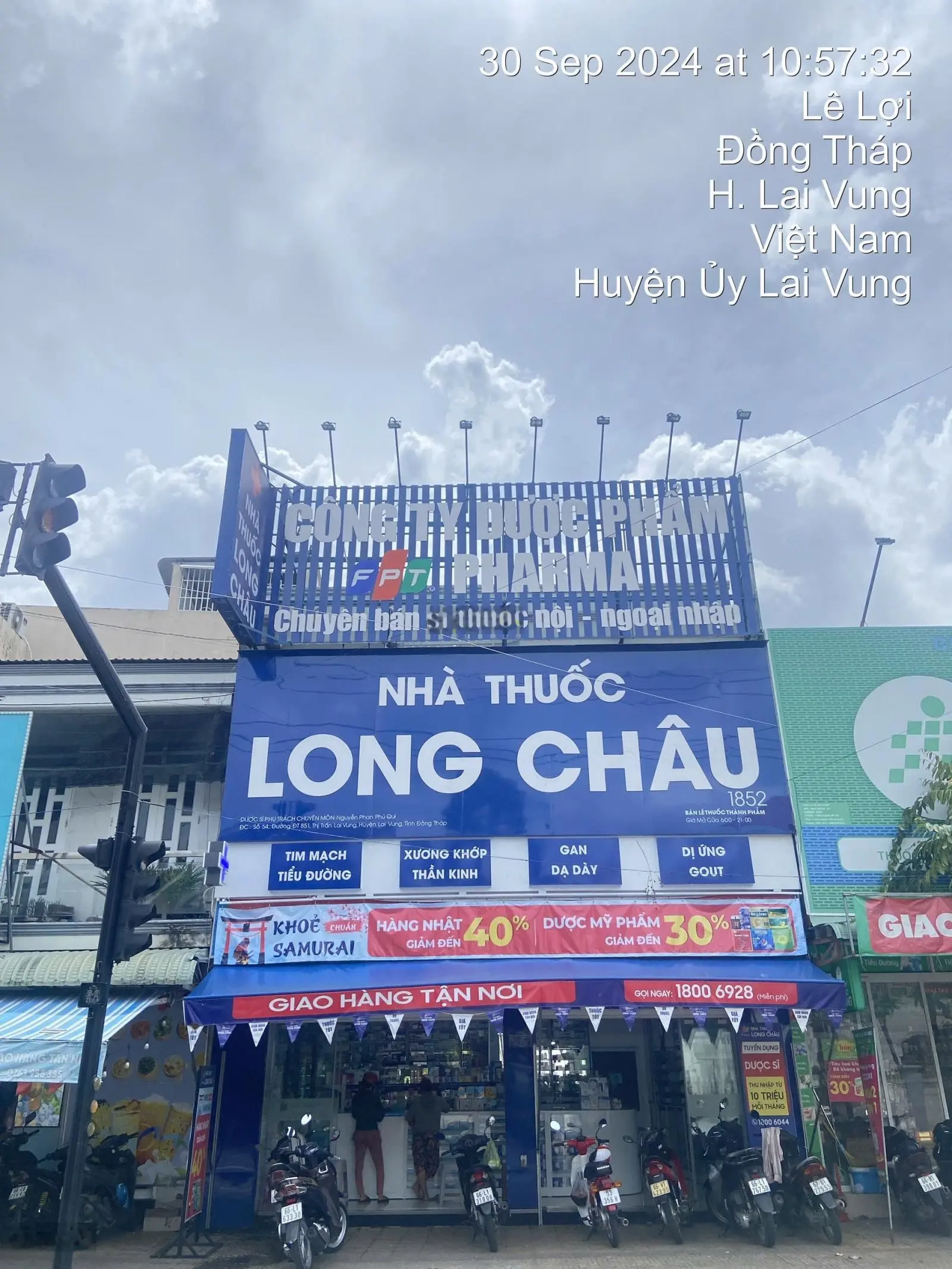 Bán gấp đất mặt tiền 8m Xa Lộ Lai Vung TT Lai Vung, Đồng Tháp, diện tích 120m2. Mặt tiền Long Châu