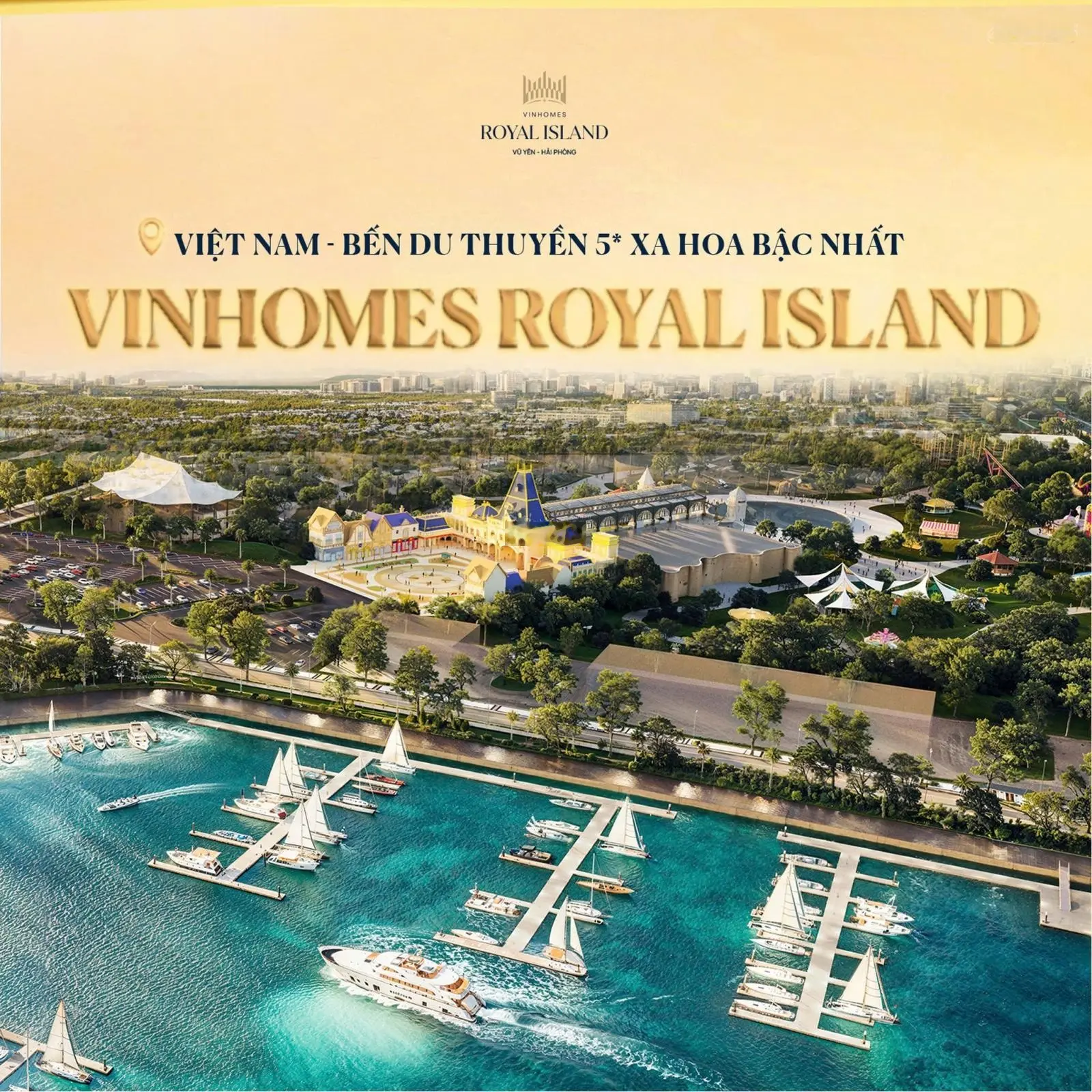 Biệt thự dát vàng giá chiết khấu cao quà tặng hấp dẫn chỉ có tại Vinhomes Royal Island