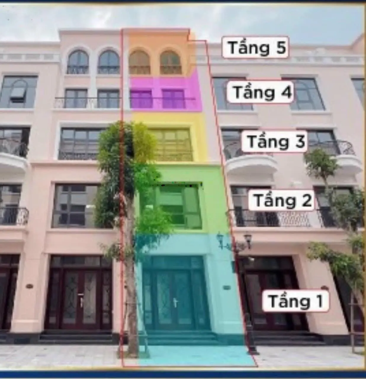 Bán liền kề 48 m2 Cọ Xanh 8 giá 5,8 tỷ, Tây Bắc, Vinhomes Ocean Park 2, LH 0963 892 ***
