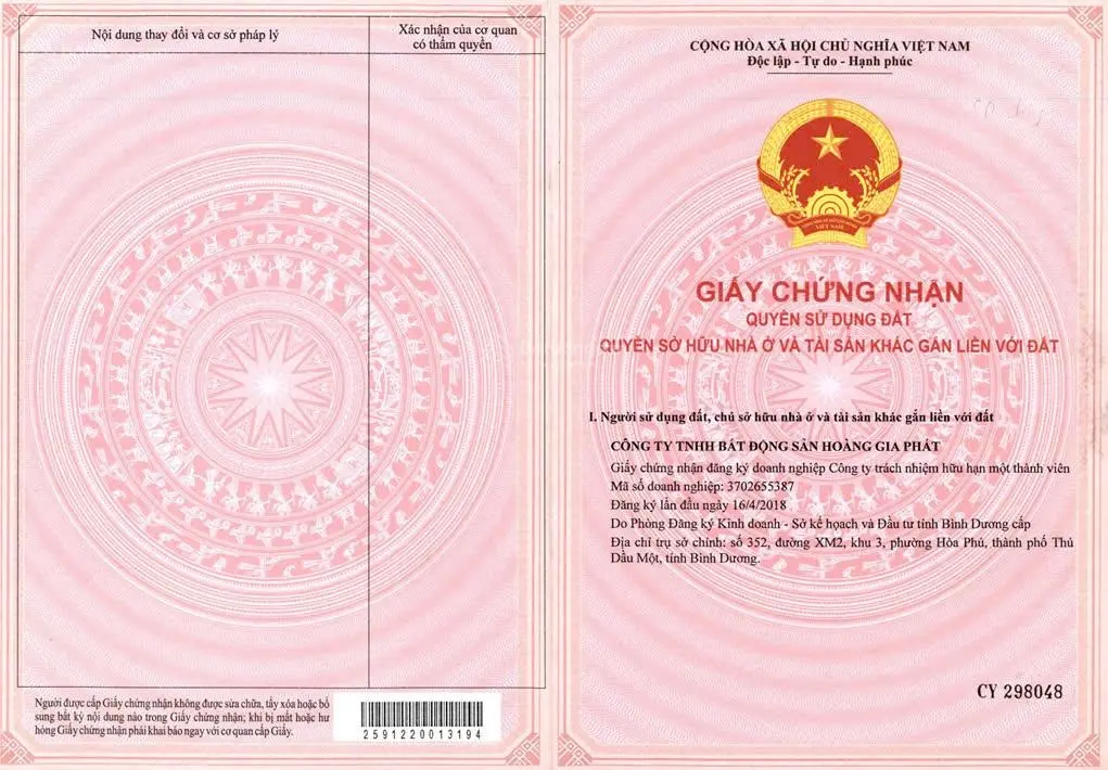 Cần bán gấp lô đất Vĩnh Tân mặt tiền đường D4 bao sổ công chứng ngay