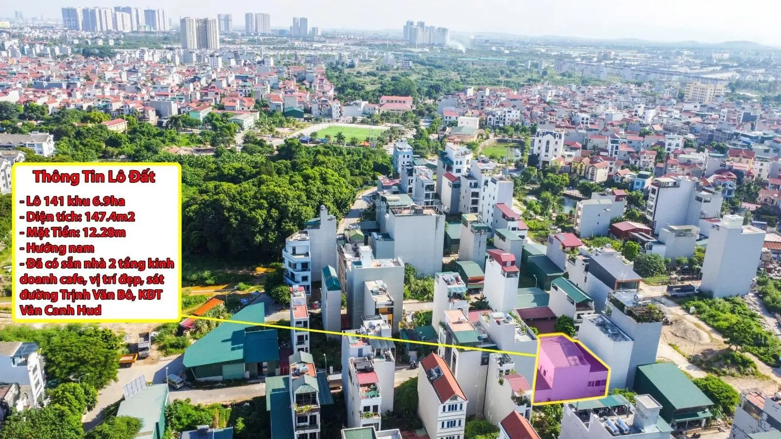 Chính chủ bán nhà 2 tầng mặt tiền rộng kinh doanh luôn giáp khu đô thị Vân Canh Hoài Đức Hà Nội
