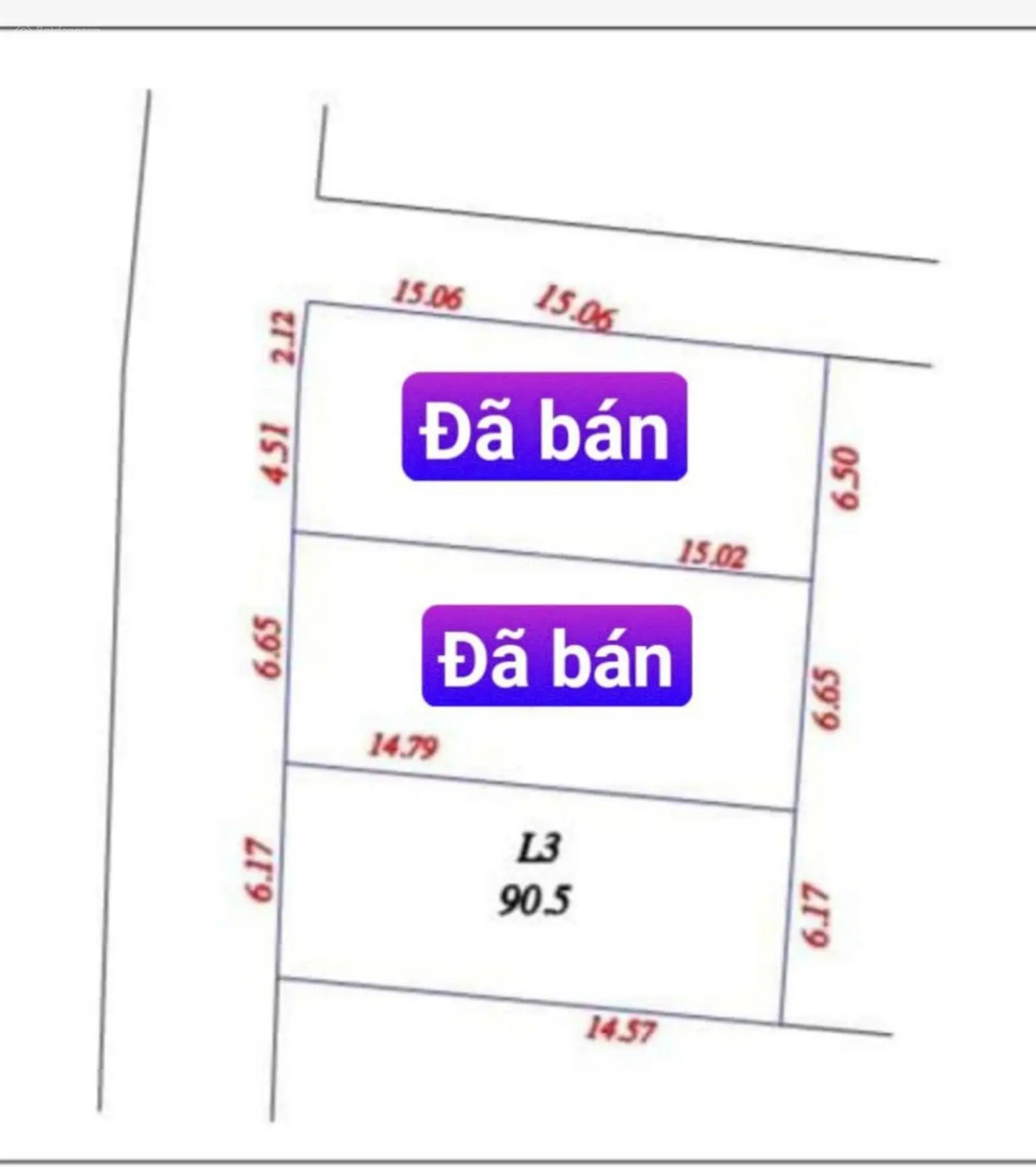 Nhỉnh 1 tỷ sở hữu lô đất đẹp 90.4m2, tôi chính chủ bán, sổ đầy đủ tại Lập Trí, Minh Trí, Sóc Sơn