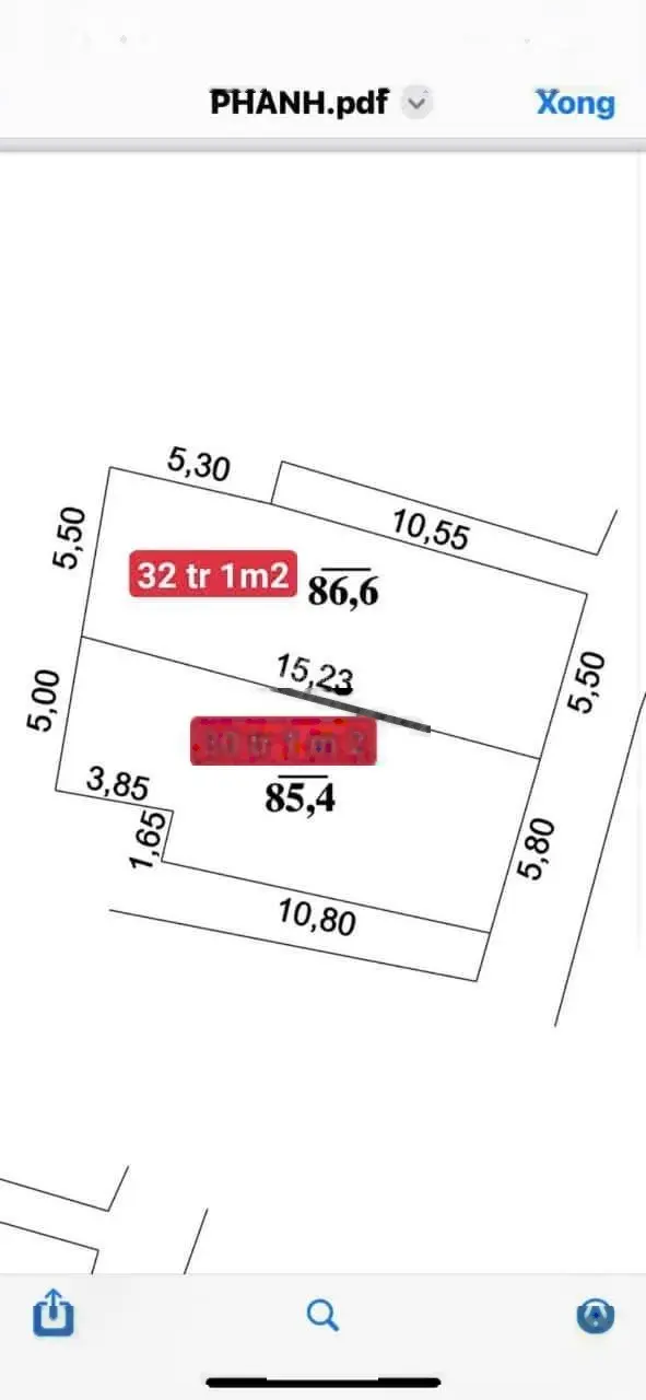 Cc cần b. Án gấp Liên Hà Đông Anh Hà NộiDiện tích 85 m mặt tiền 5.8 m giá siêu rẻ chỉ 30 tr 1 m2