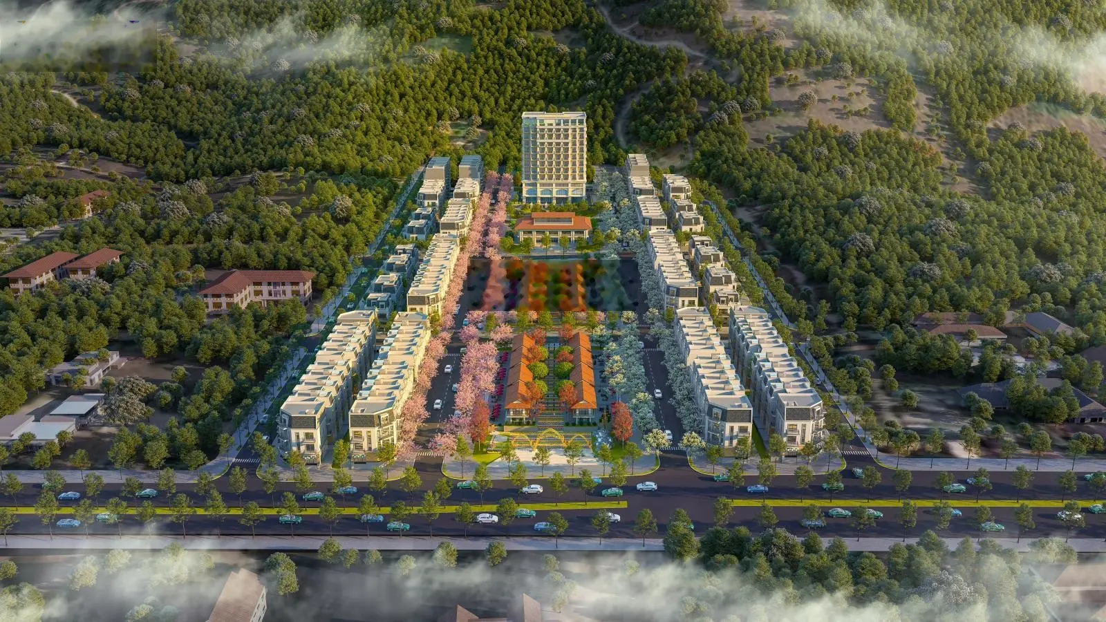 Bán shophouse 105m2, 4 tầng - sở hữu lâu dài - Khu du lịch quốc gia - thị trấn Mộc Châu