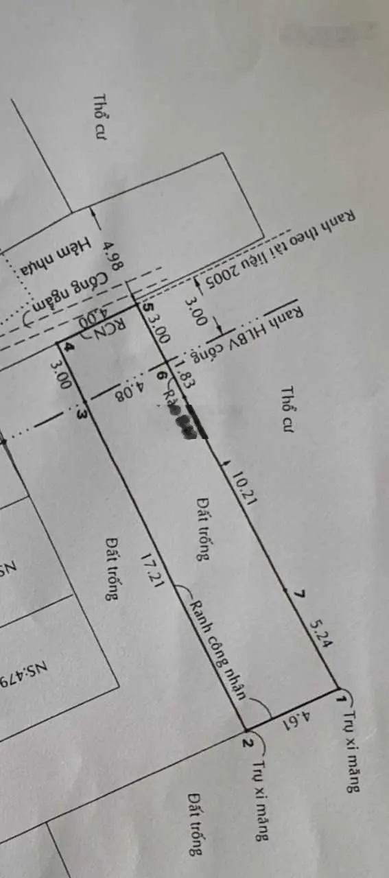 Bán đất HXH đường Đinh Thị Thi KDT Vạn Phúc. Dt (4,1x20) Nở hậu 4,6m