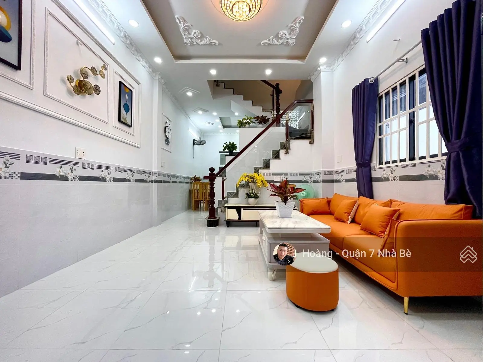 Nhà Phố Hẻm Xe Hơi Đường Huỳnh Tấn Phát-DT4.3x11m 1Trệt 2Lầu 4PN 3WC - Cách Q7 tầm 1,5km