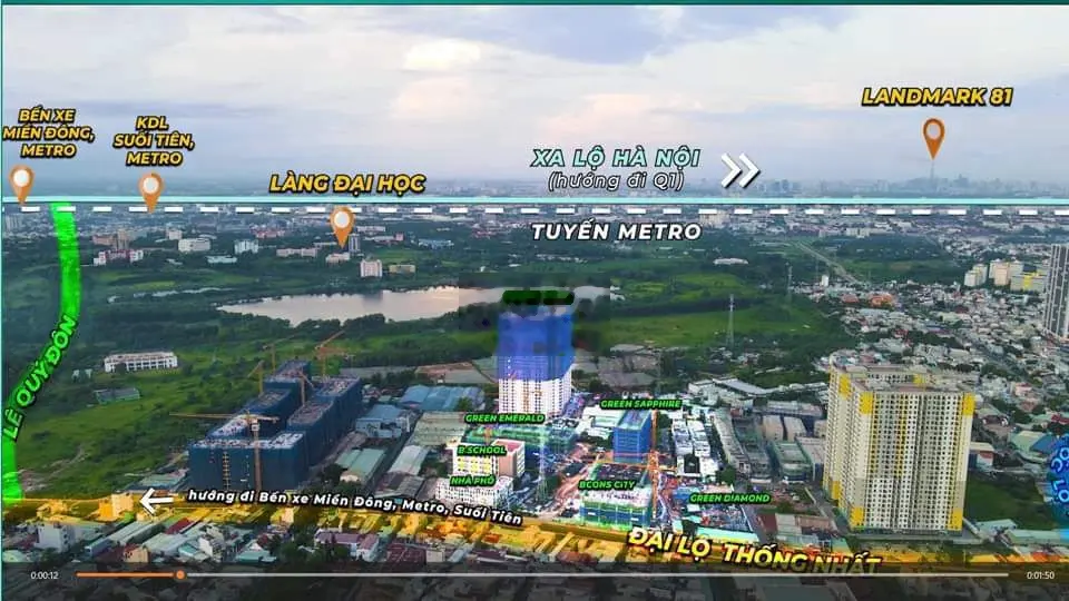 CHỈ VỚI 220 TRIỆU SỞ HỮU CĂN HỘ VIEW HỒ TỰ NHIÊN VÀ TUYẾN METRO SỐ 1