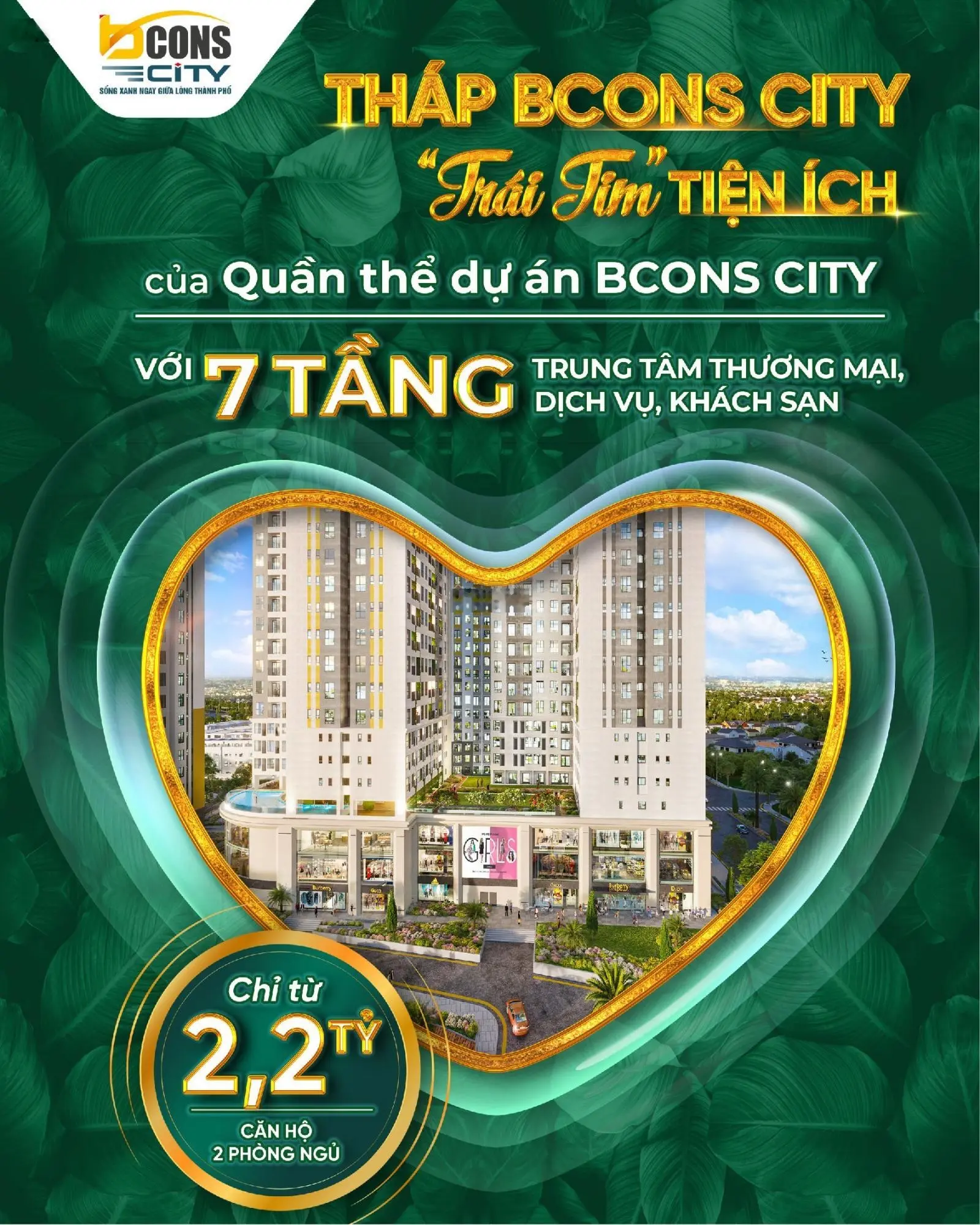 Sở hữu ngay căn hộ 2PN 2WC với 448 triệu tại dự án Luxury đầu tiên tại Đại Lộ Đông Tây Bình Dương
