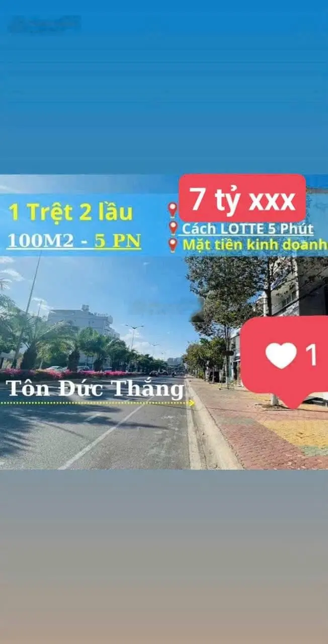 BÁN NHÀ PHAN THIẾT - MẶT TIỀN TÔN ĐỨC THẮNG KHU SẦM UẤT