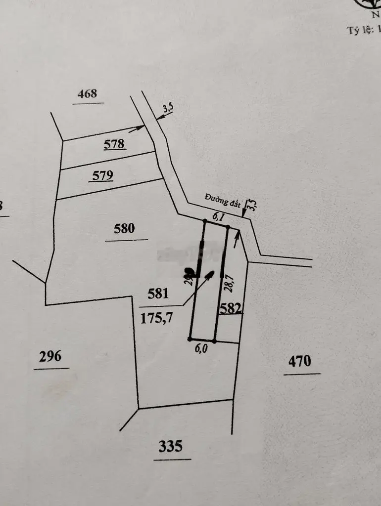 6x29m đất Thị Trấn Di Linh giá 520tr mt bê tông,sổ riêng,KDC