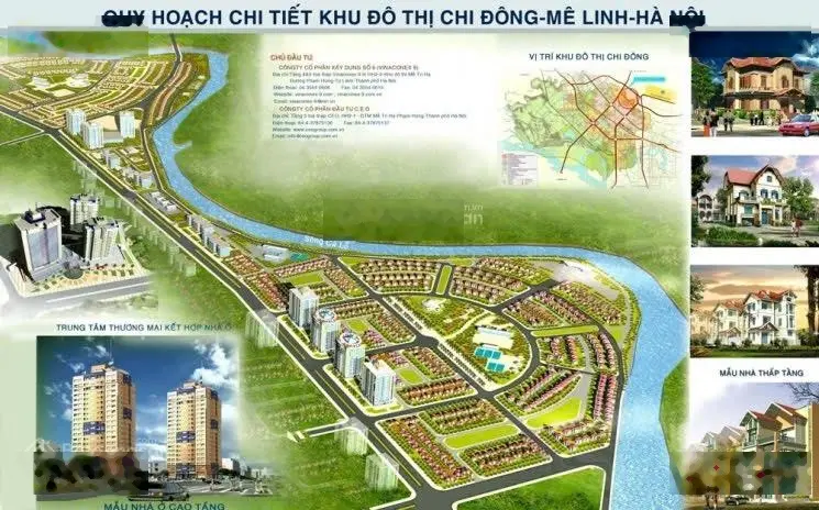 CC bán 185m2/ Khu đô thị Chi Đông/ Mê Linh