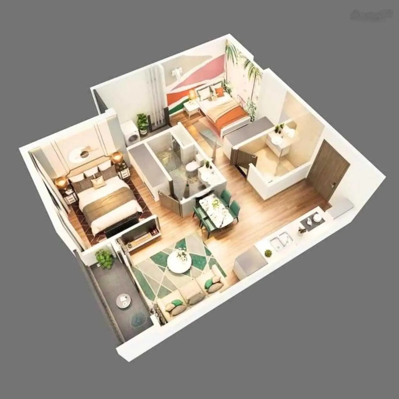 Mở bán đợt đầu dự án Destino Centro. Chỉ 450tr sở hữu ngay căn hộ 2PN - 55m2