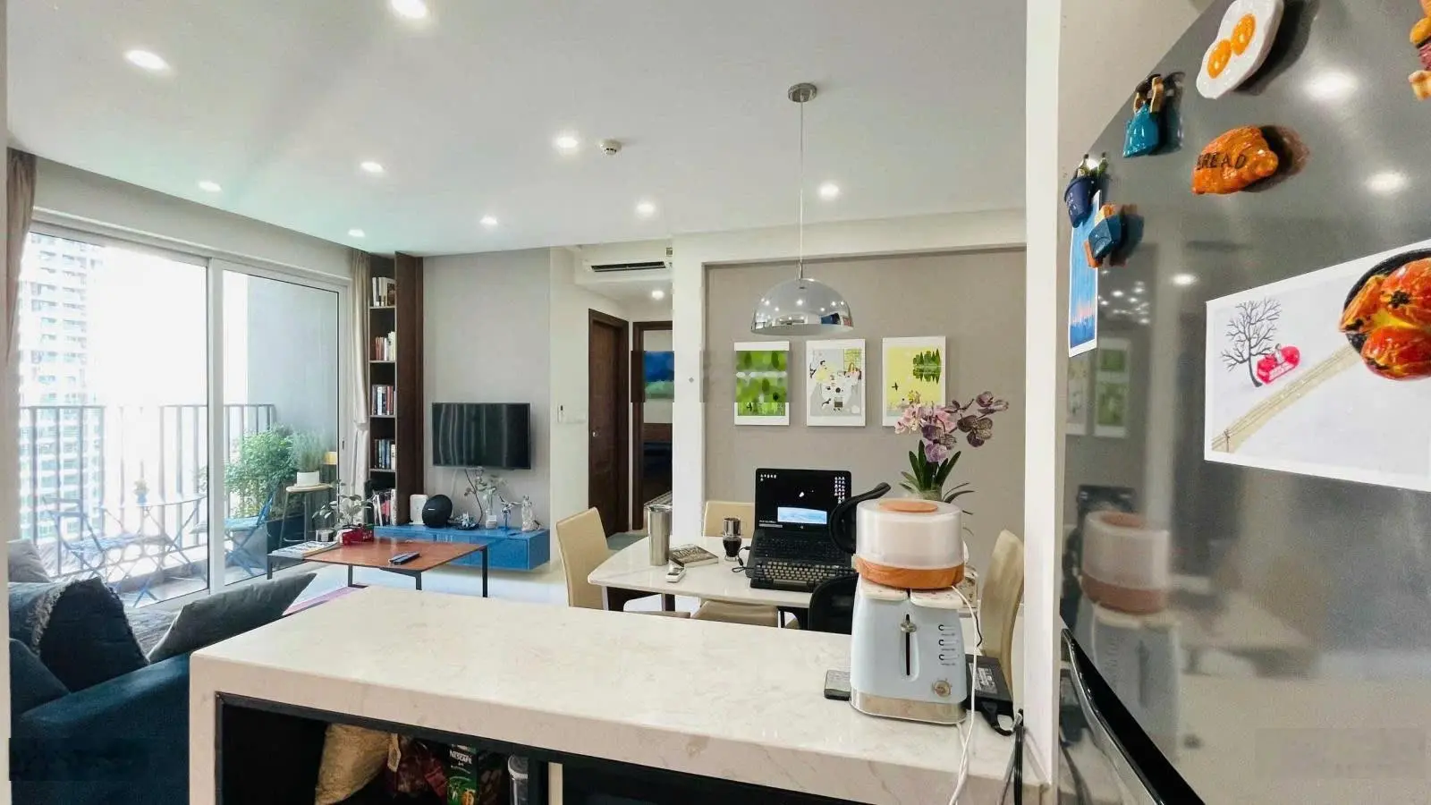 1PN giá tốt nhất Vista Verde, 53m2, nội thất siêu đẹp như hình, view hồ bơi, sẵn sổ 4.2 tỷ all - in