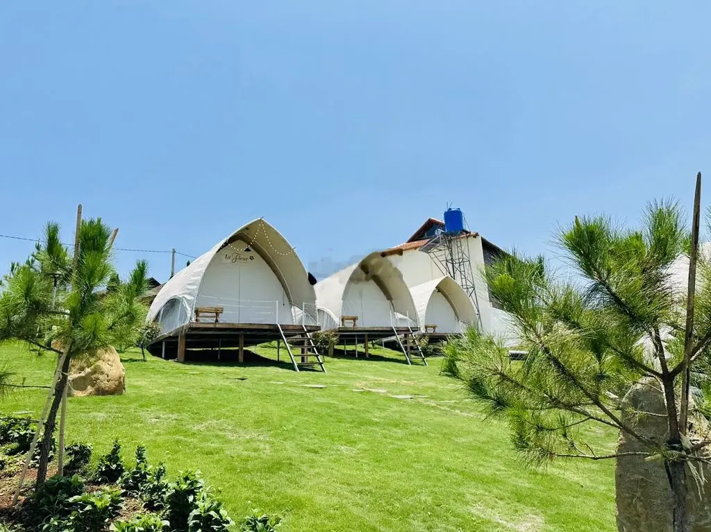 khu du lịch nghỉ dưỡng Olala Glamping 350 Triệu View hồ Cánh Bướm