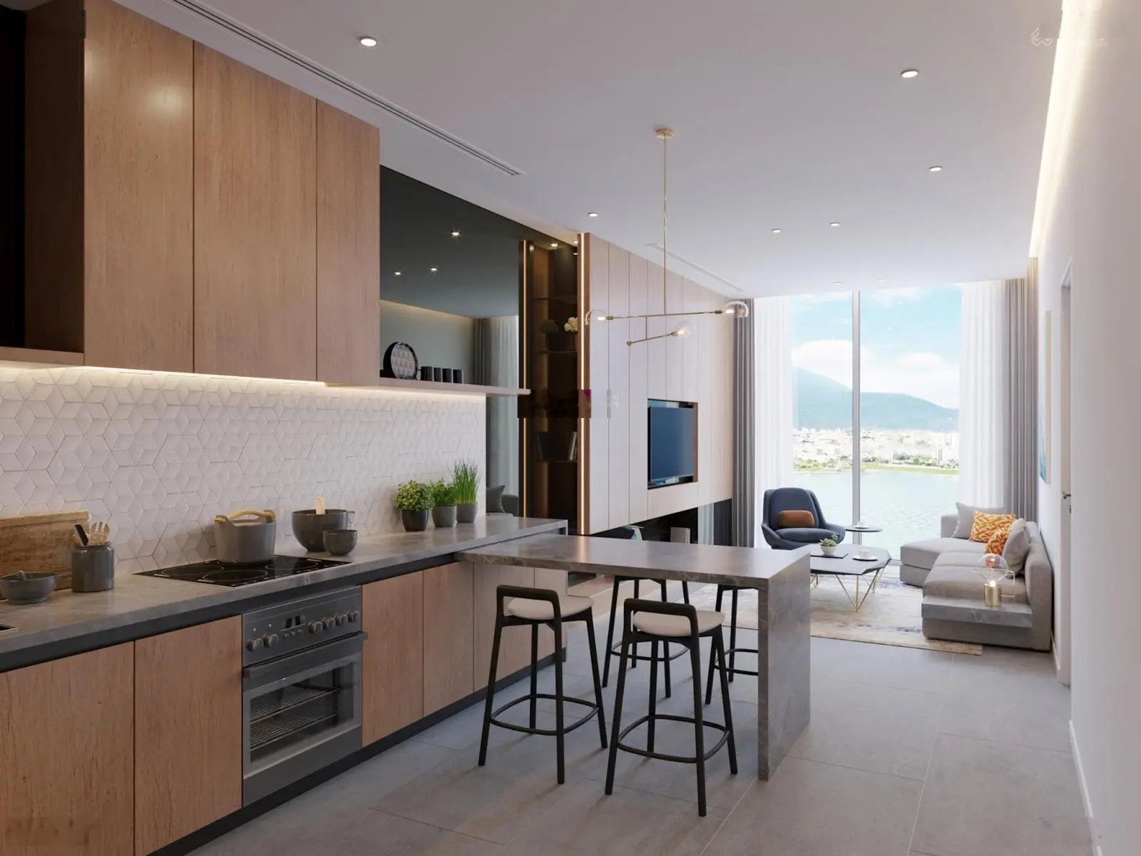 Căn hộ SAM Towers Đà Nẵng - Căn 1PN view trực diện sông Hàn, giá gốc CDT, nhận nhà ngay từ 3,x tỷ