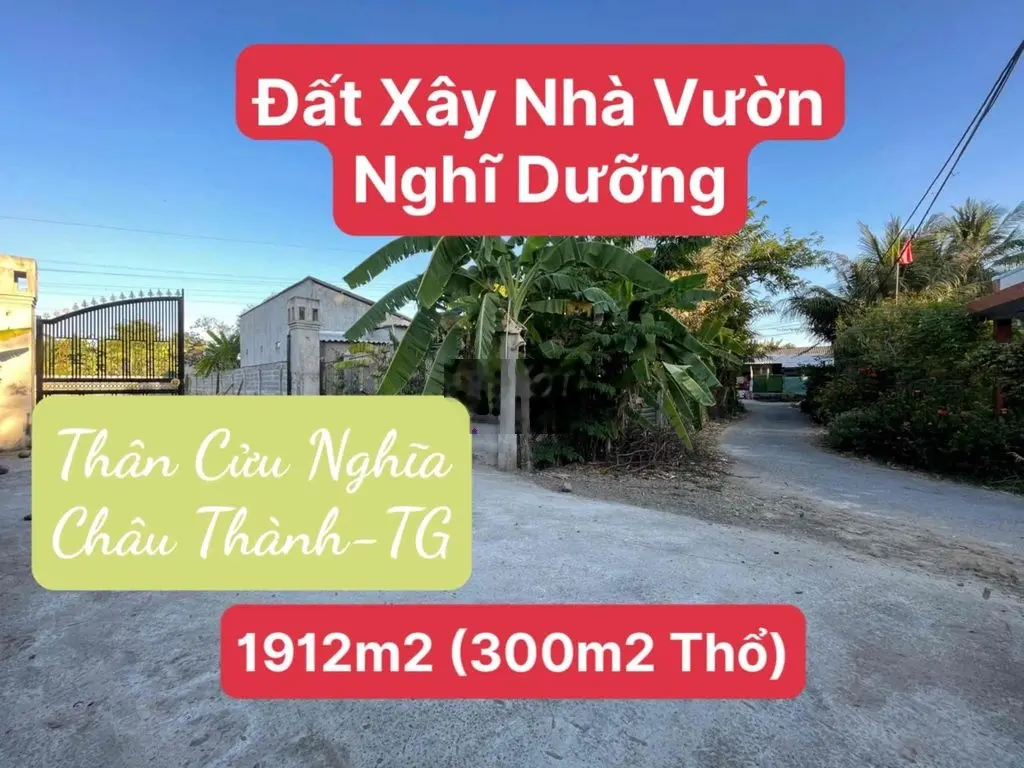 1912m2 Đất Vườn Có Thổ Cư