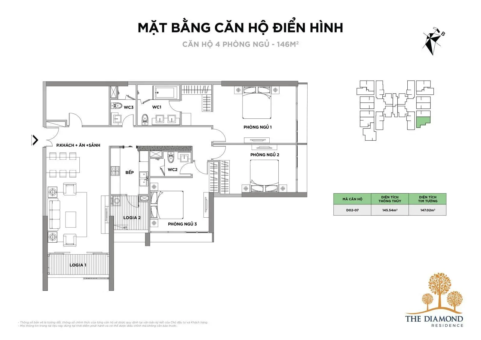 Hot chính thức mở bán căn 11,07,08 đắc địa nhất Diamond Residence tầng trung hướng mát tặng DV CK4%