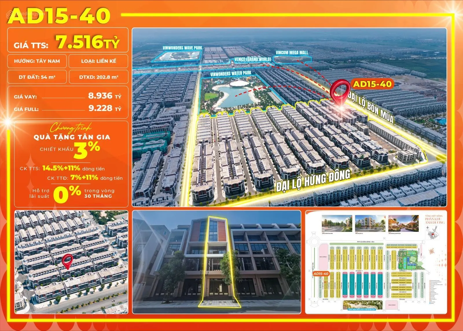 Duy nhất căn AD15-40 rẻ nhất, đẹp nhất Vin3 nhanh tay thì còn A/C ơi