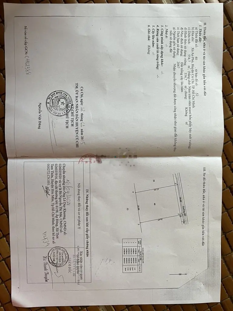 cần bán 555m2 đất trồng cây lâu năm