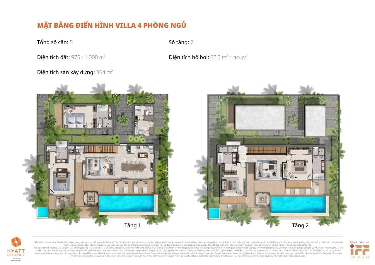 Bán biệt thự trực diện biển cuối cùng tại Hyatt Regency Hồ Tràm Residences giá 78.3 tỷ