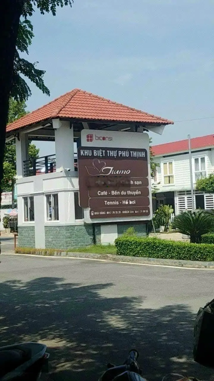 Đất xây biệt thự view sông Sài Gòn khu Biệt thự cao cấp Tiamo Phú Thịnh - Thủ Dầu Một - Bình Dương