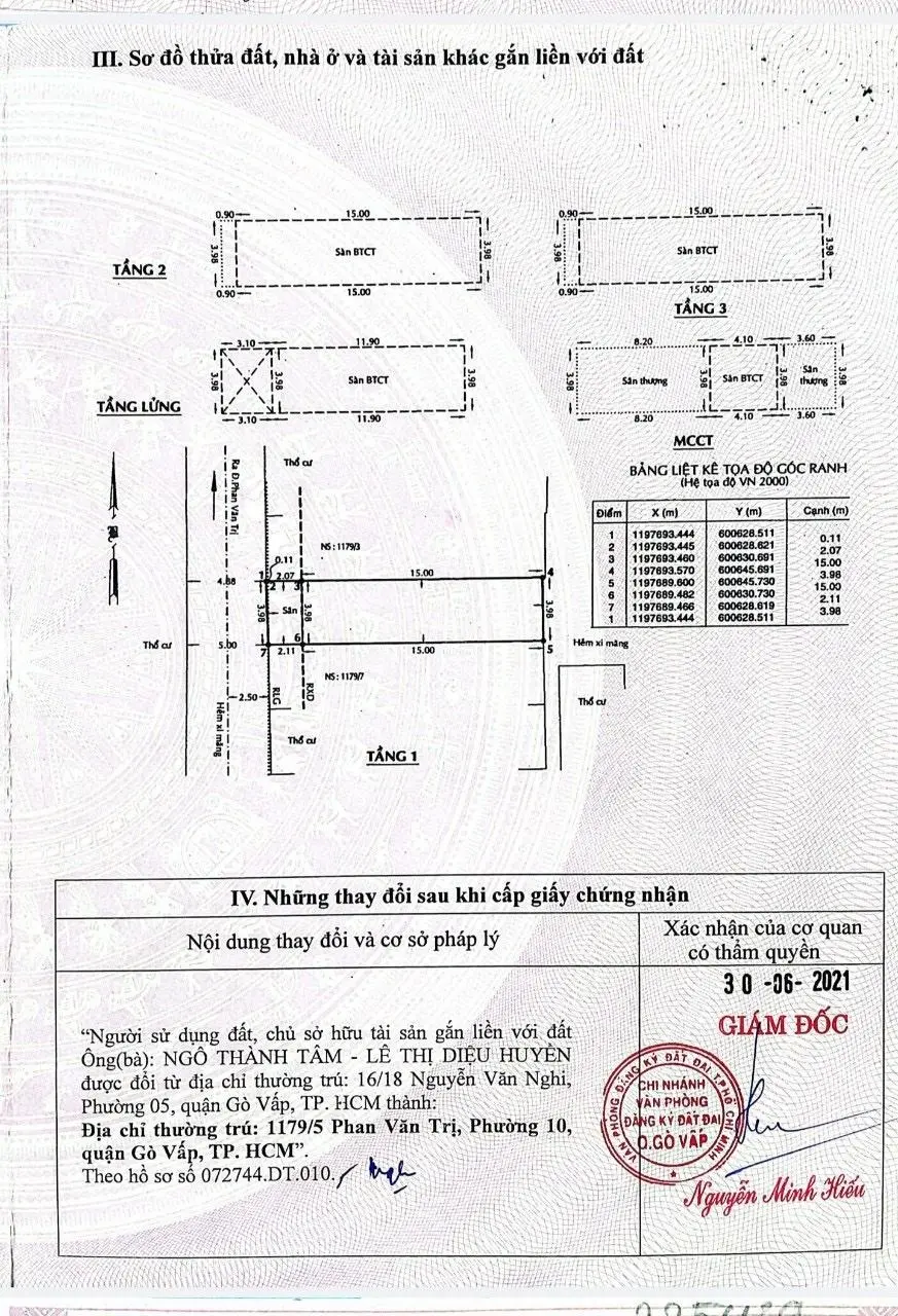 Nhà đẹp, 2 mặt tiền hẻm 5m, vị trí hiếm, sát MT Phan Văn Trị, Kế Cityland, 5 tầng 68m2, 10.9 tỷ