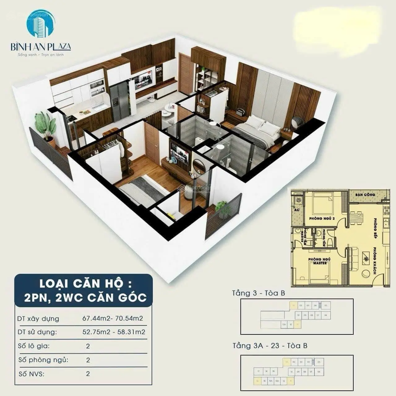Quỹ căn vip nhất chung cư Bình An Plaza