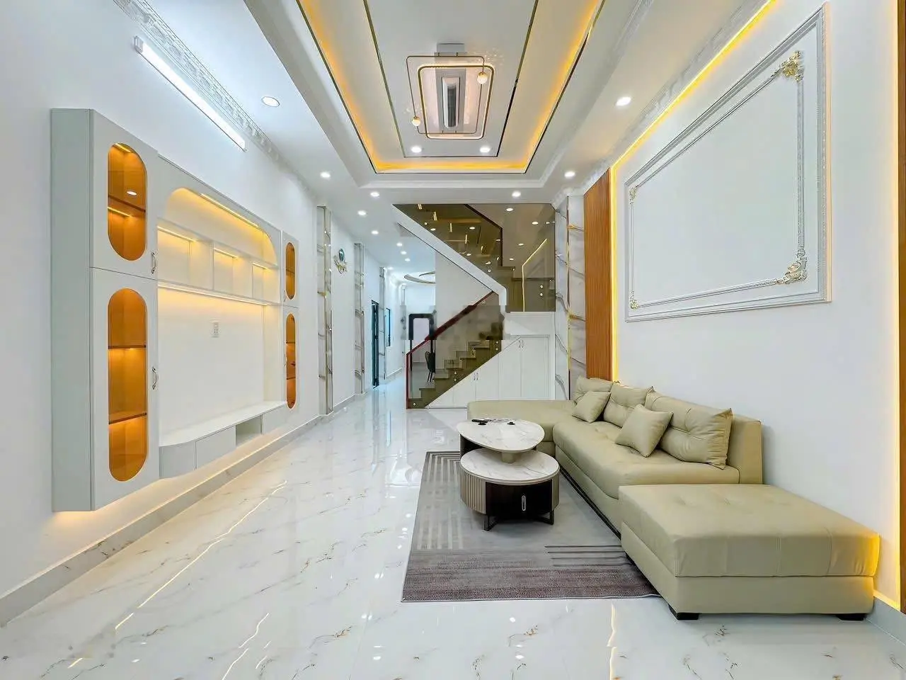 Bán nhà 3 tầng hẻm 1982 đường Huỳnh Tấn Phát Thị Trấn Nhà Bè, DT: 4,6 x 19m nở hậu 7,2m (110m2)