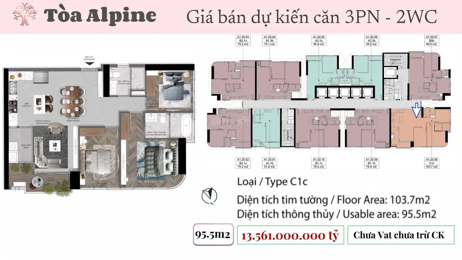 Booking sớm ưu tiên chọn căn đẹp. Lịch Thanh toán siêu giản: 5% kí HĐMB. Tổng TT 30% đến 2027