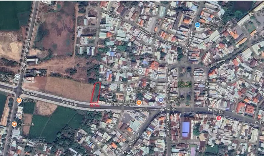 Bán đất mặt tiền đường quy hoạch số 20 - Trung tâm thị trấn Long Điền