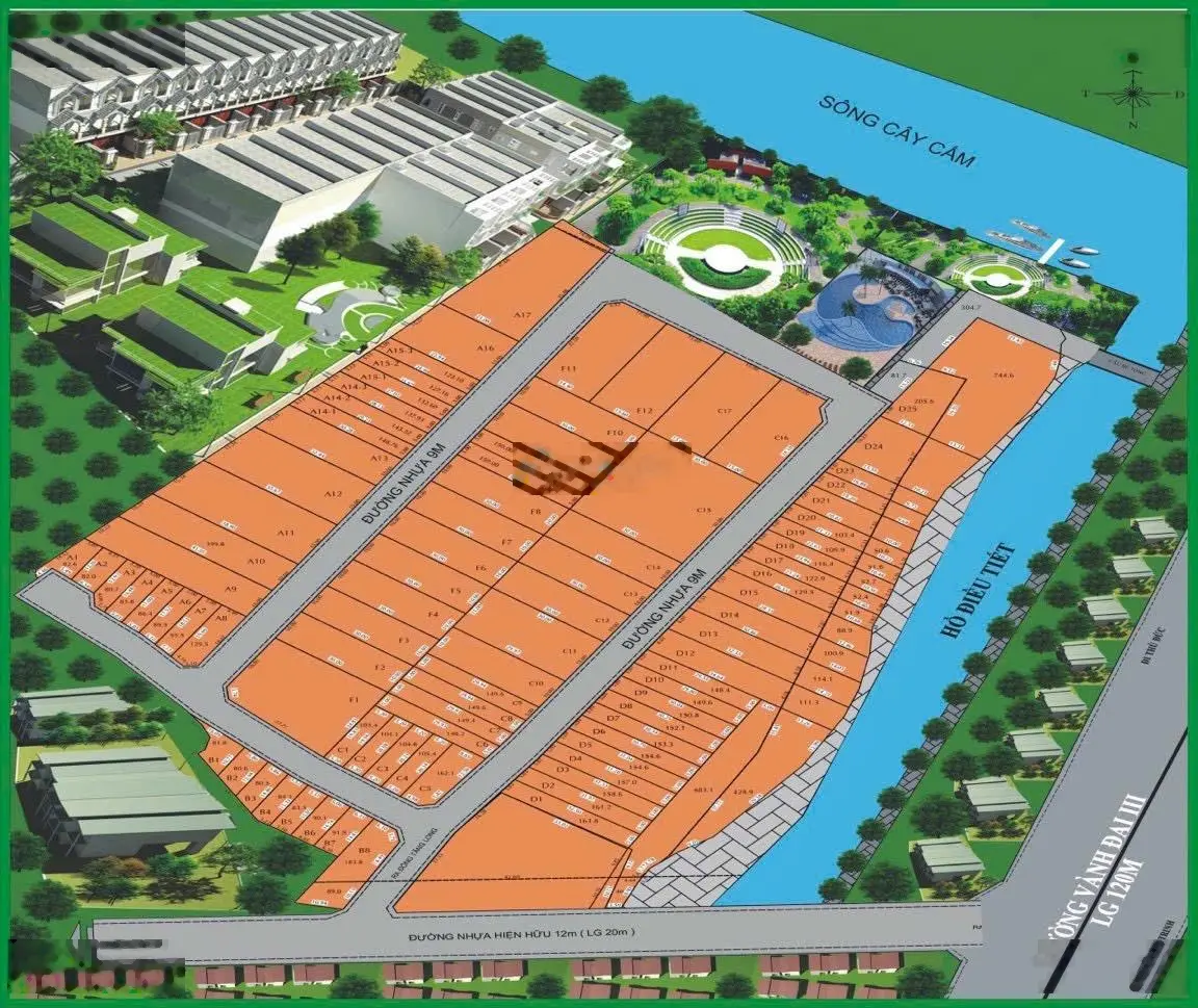 Bán lô đất giá rẻ cạnh bên Đông Tăng Long - Tp Thủ Đức 5,1 tỷ 103,4m2
