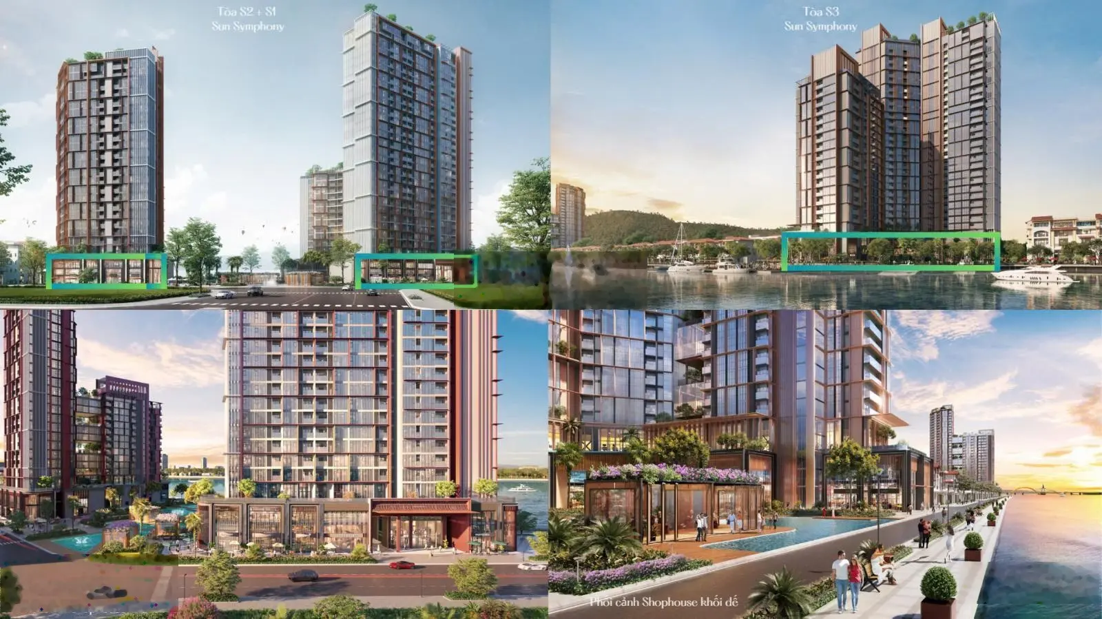 Sun Group mở bán Shophouse Khối đế 2 tầng view sông Hàn Sun Ponte - Cosmo - Symphony Đà Nẵng