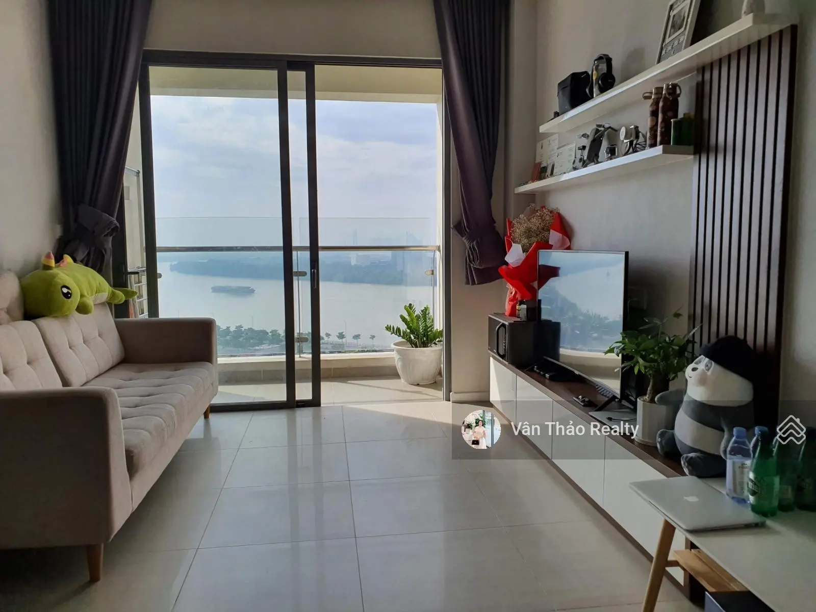 (Giá cực tốt - Tiện đăng ký KD) Chỉ 79tr/m2 - Căn hộ 1PN Đảo Kim Cương Q2 - View Sông Full nội thất