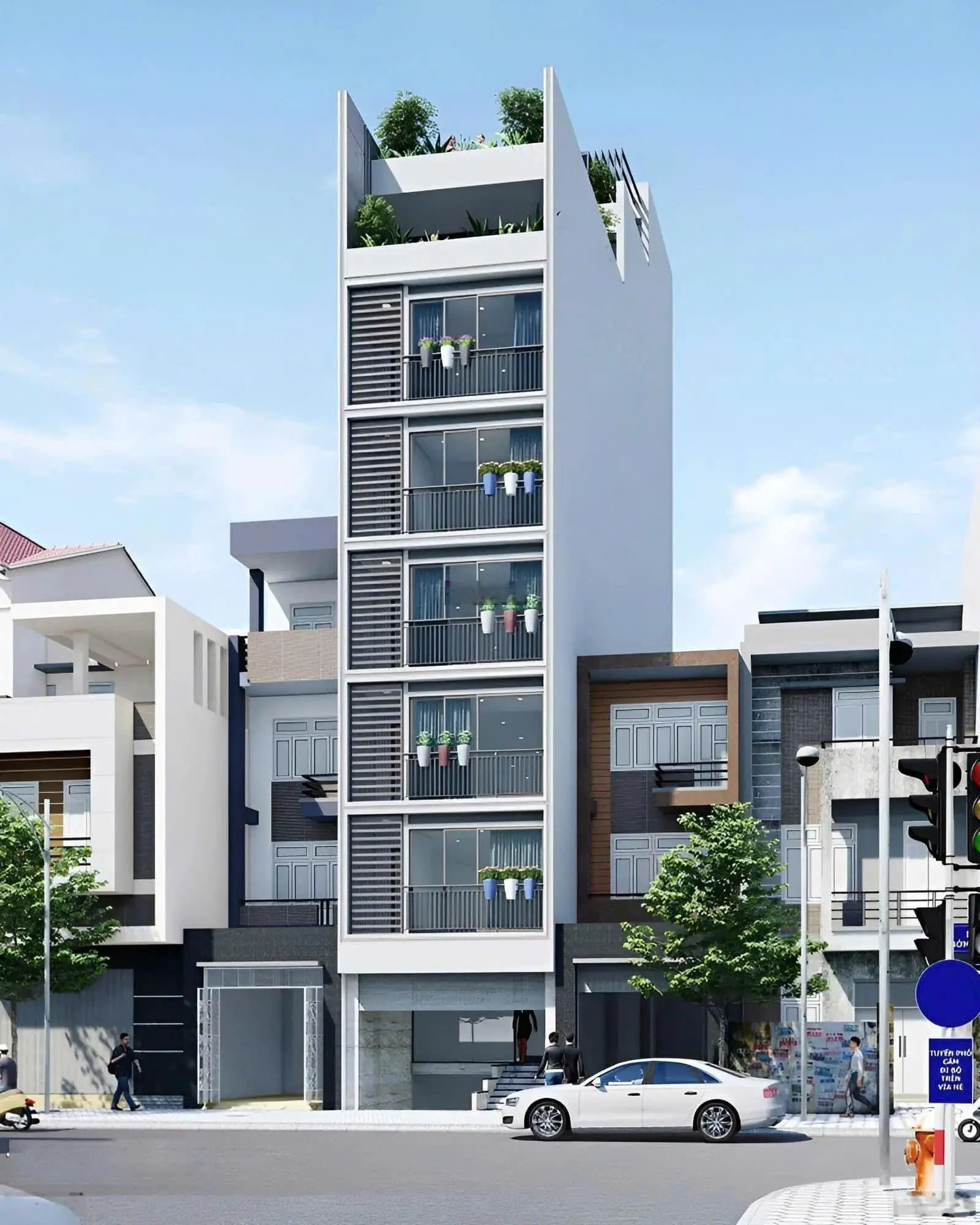 Nhỉnh 8 tỷ toà căn hộ 3 tầng 5 căn hộ DT 100m2 doanh thu 25 tr/tháng An Đồn 5 phố Hàn Quốc