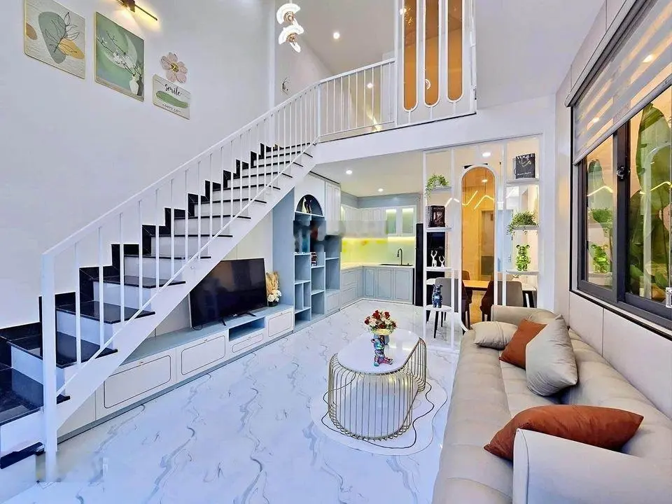 Bán nhà gần chợ Bà Hom, trệt/lầu SHR 44m2 thổ cư 100%, LH: Văn 0352 382 ***