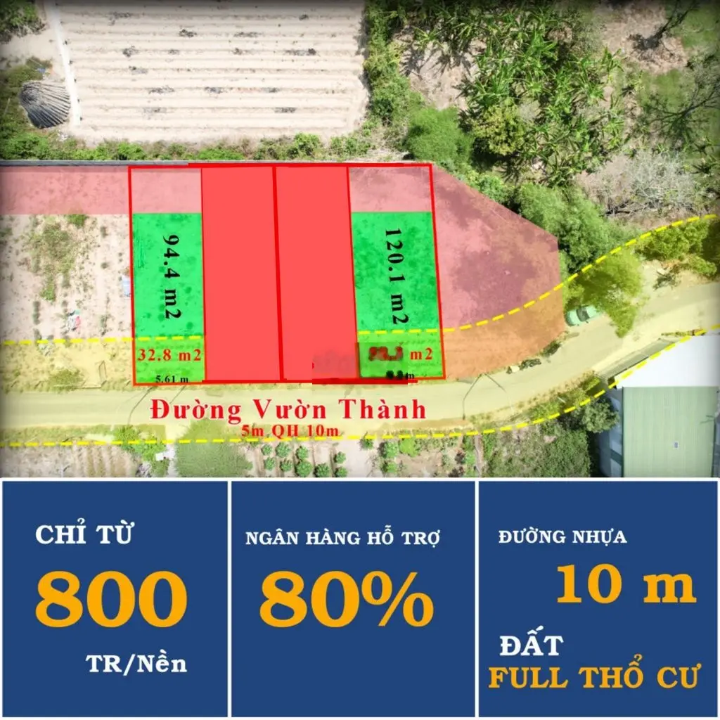 ❌❌❌ Chỉ còn 2 lô đất ngay trung tâm Xã Diên Lạc cách Lạc Bình tầm 40m