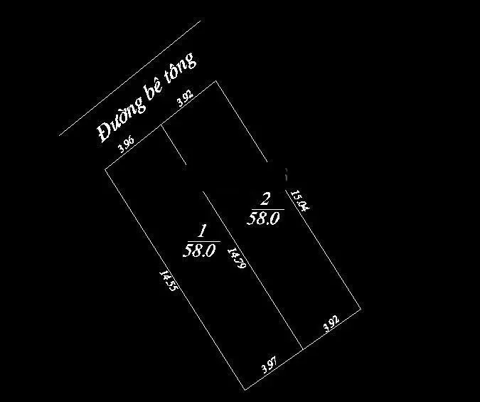 Bán đất tại trạm lộ, giá siêu hời 42 triệu / m2, diện tích 58 m2 - cách 1 nhà ra quôc lô