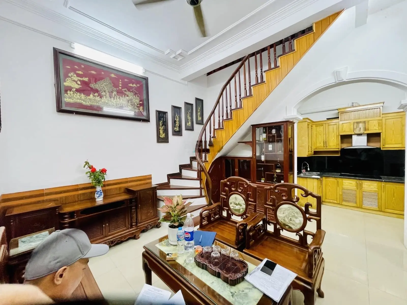 60m2 - nhỉnh 6 tỷ đồng - trước nhà rộng hơn 3m - Trương Định - ngõ thông - đủ nội thất