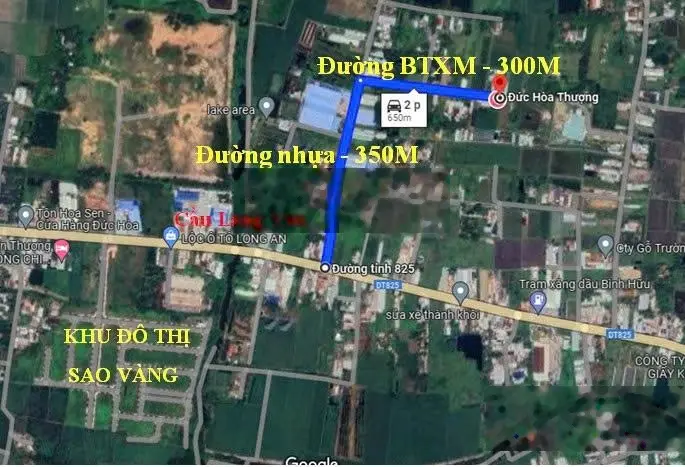 Bán đất giáp ranh hcm - diện tích 140m2 - 1,28 tỷ tl