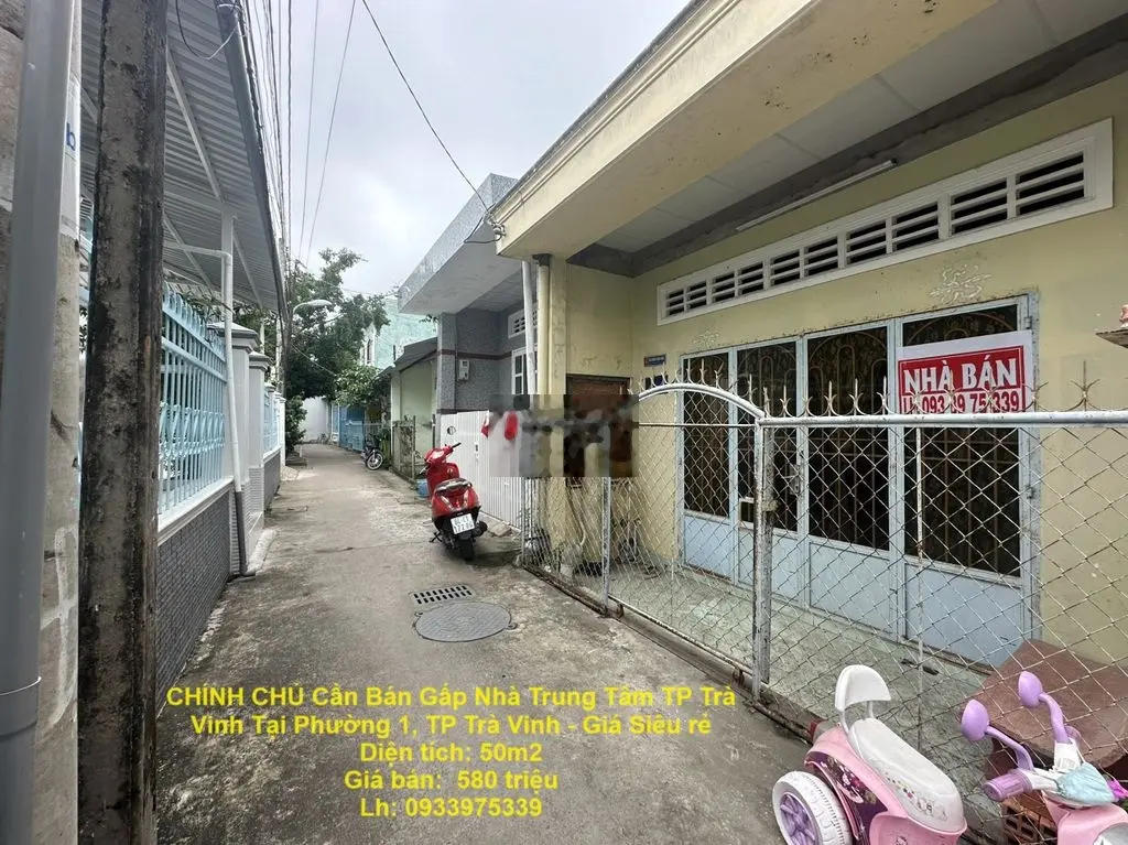 Bán Nhà Trung Tâm TP Trà Vinh Tại Phường 1, TP Trà Vinh - Giá Siêu rẻ