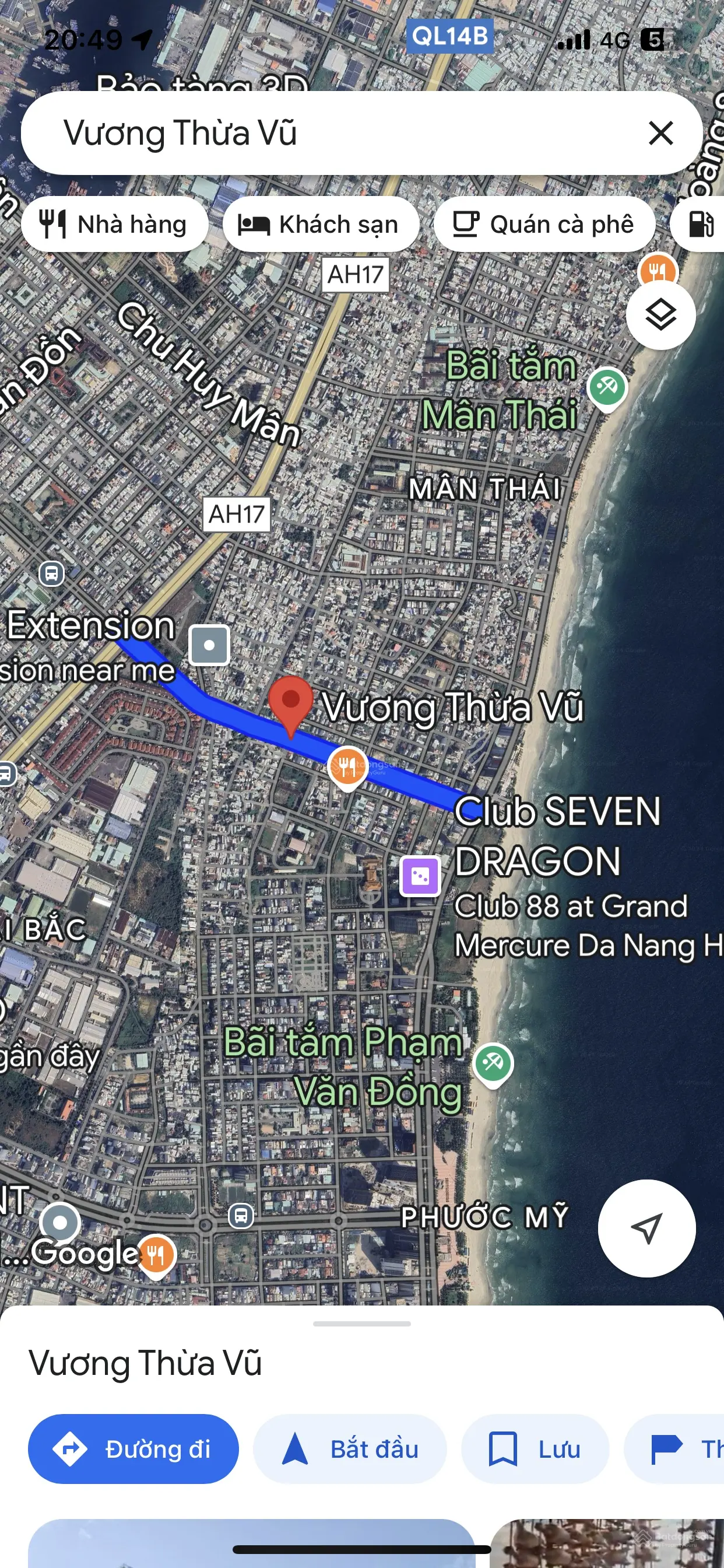 Bán đất đường Vương Thừa Vũ, Phước Mỹ, Sơn Trà, Đà Nẵng. 100m2 giá 13,5 tỷ. Lh: 0901 159 ***
