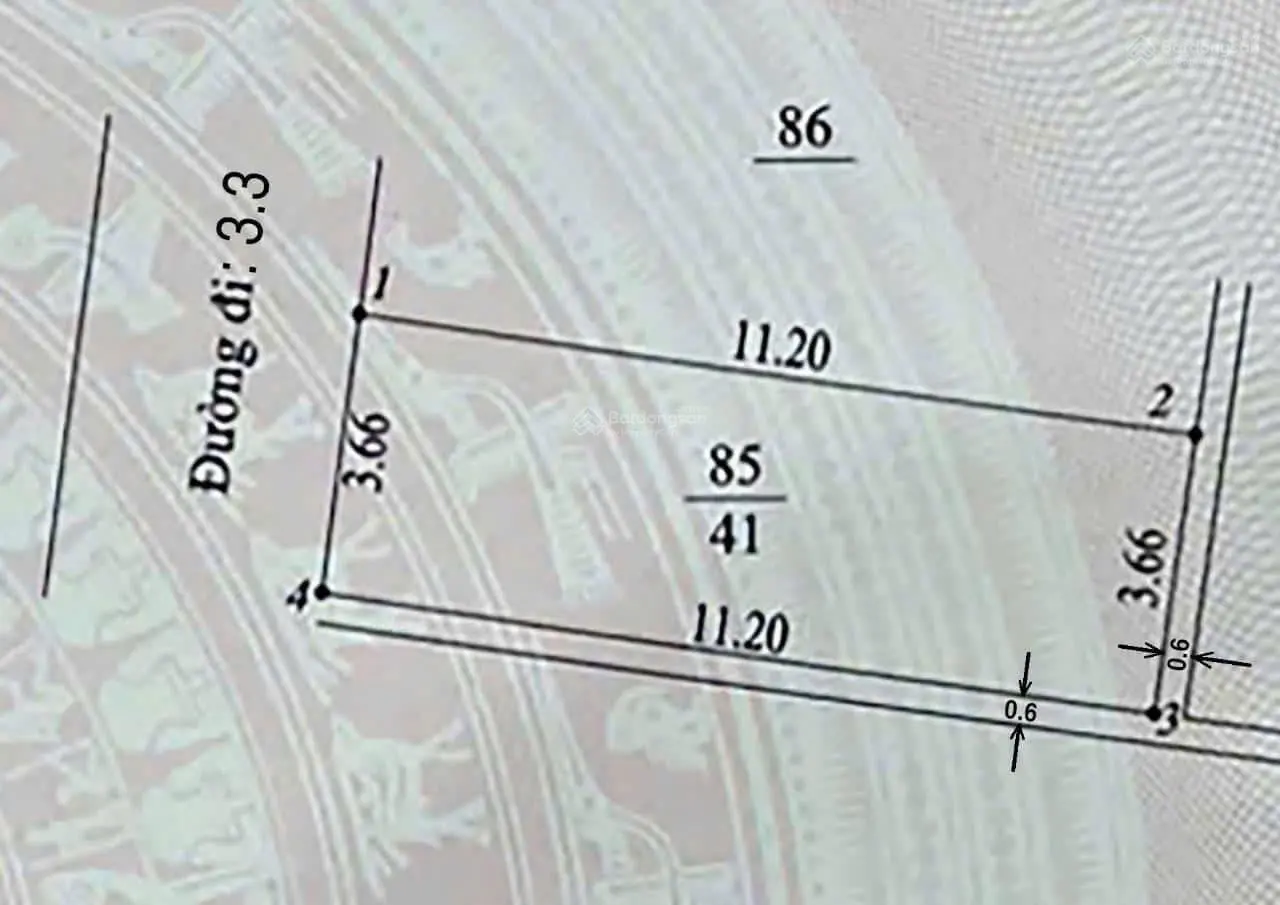 Bán đất phân lô 41m2 khu Vườn Hồng thị trấn Trôi, sổ đỏ, khu phân lô tập thể cán bộ quân đội