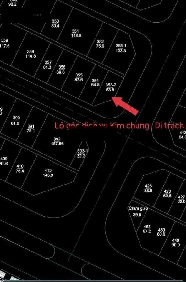 Siêu phẩm lô góc DV thăng long 9 kim ngay đô thị Kim chung di trạch ngay mặt đường 24m Giá 15x tr/m