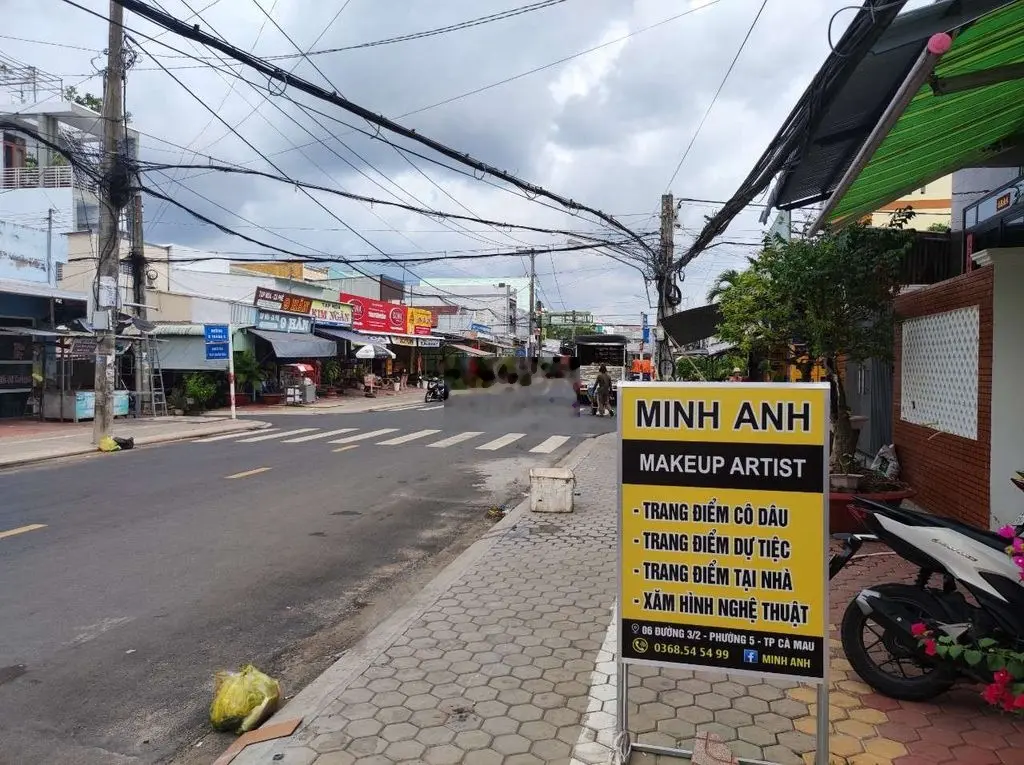 Bán nhà mặt tiền số 04 đường 03/02, Phường 5, TP Cà Mau. 89,6 m2. 2 PN