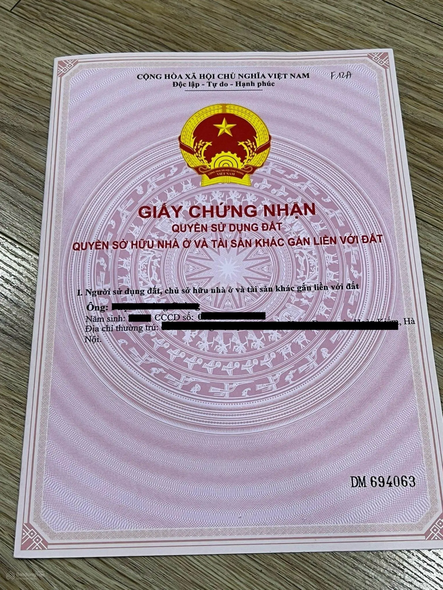 Bán 62,4m2 đất thổ cư hai mặt tiền tại Hòa Lạc