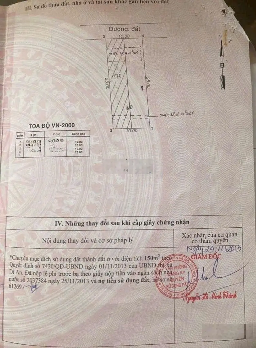 Nhà gần chợ Dĩ An 1, phường Đông Hòa TP Dĩ An