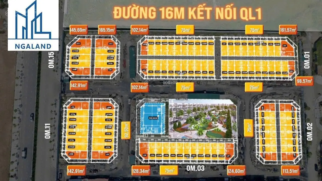 Bán căn góc 165m2 siêu đẹp tại khu đô thị Himlam Boulevard Thường Tín