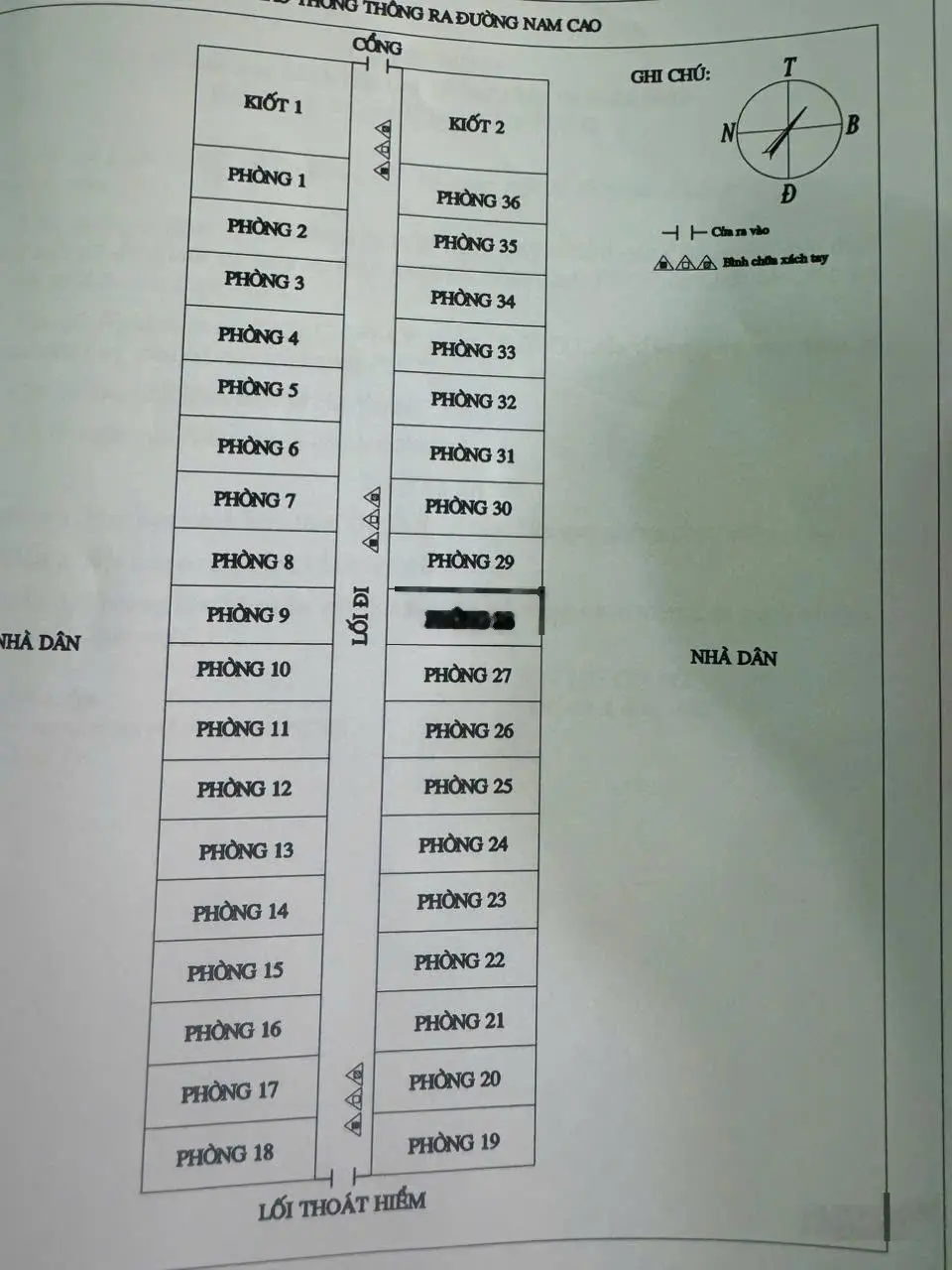 bán nhà dãy trọ 7,5 tỷ TL -thu nhập 50tr/tháng Cách chợ Tân Hiệp 1km - Hem xe hơi 7m