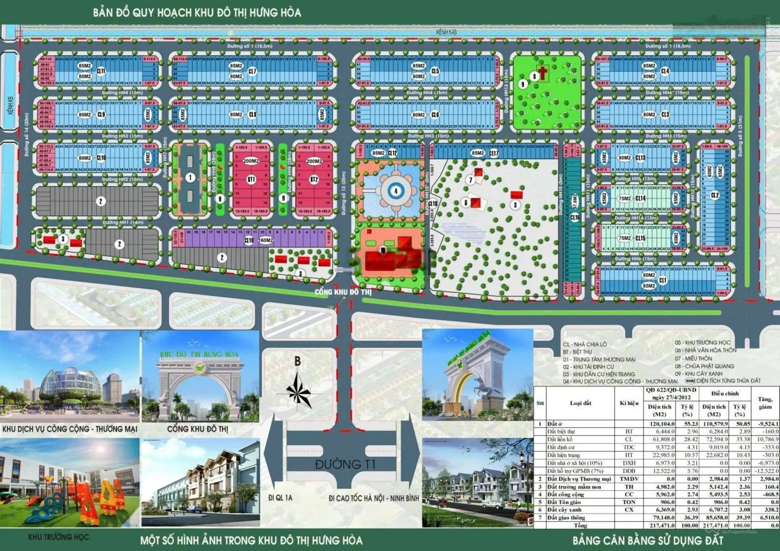 Bán đất tại TT Thanh Liêm, Hà Nam, diện tích 80 m2 giá 14tr/m2. Hướng Nam, gần cổng chính KĐT.