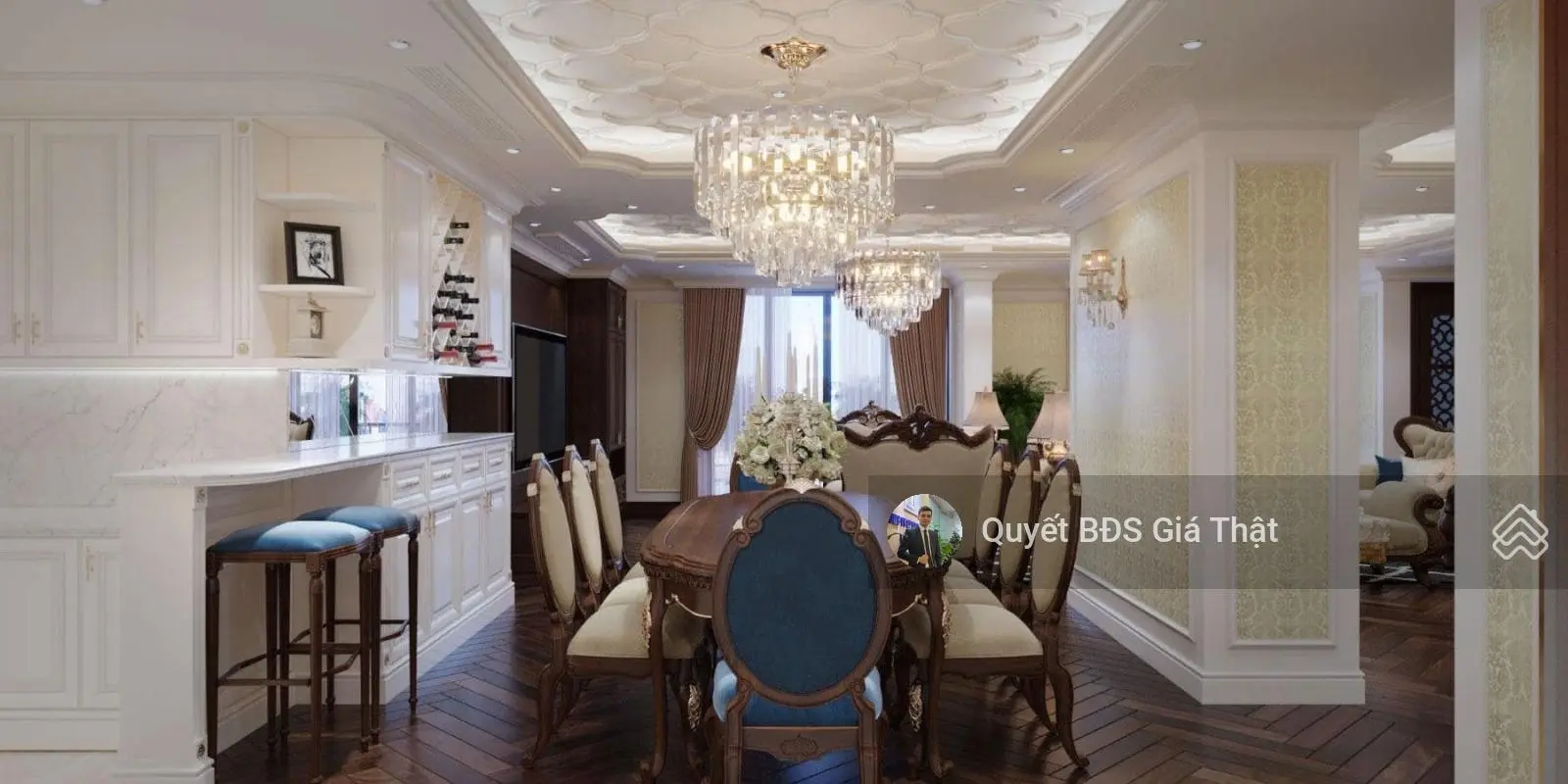 (Giá thật) chính chủ bán căn 266m2 4PN + 4WC tầng trung full NT sang xịn đẹp giá CC Dolphin Plaza